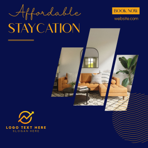 Affordable Staycation Instagram post Image Preview