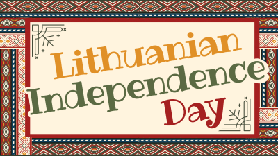 Folk Lithuanian Independence Day Facebook event cover Image Preview