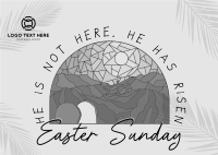 Modern Easter Sunday Postcard Design