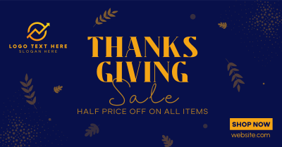 Thanksgiving Sale Facebook ad Image Preview