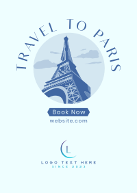 Paris Travel Booking Poster Design