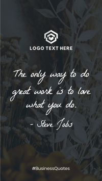 Do What You Love Facebook Story Design