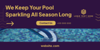 Pool Sparkling Twitter Post Design