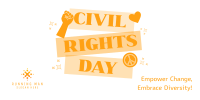 Bold Civil Rights Day Stickers Twitter Post Image Preview