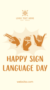 Hey, Happy Sign Language Day! Instagram Reel Design