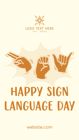 Hey, Happy Sign Language Day! Instagram Reel Image Preview