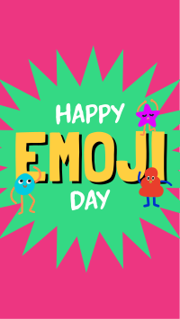 Happy Emoji Day Instagram Story Design