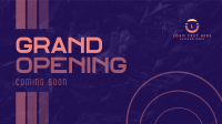 Abstract Shapes Grand Opening Facebook Event Cover Design
