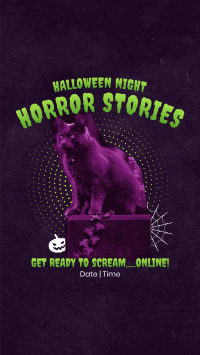 Halloween Horror Stories Facebook Story Design