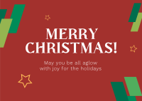 Christmas Greeting Postcard Design