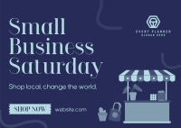 Small Business Bazaar Postcard Image Preview