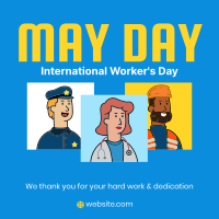 Hey! May Day! Instagram Post Design
