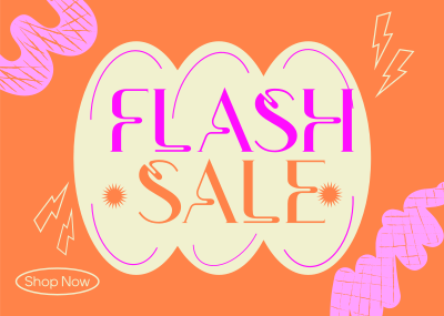 Generic Flash Sale Postcard Image Preview