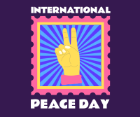 Peace Day Stamp Facebook Post Design