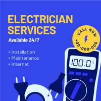 Electrical Services Expert Instagram Post Design