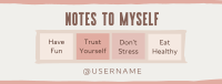 Note to Self List Facebook cover Image Preview