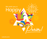 Purim Festival Facebook post Image Preview
