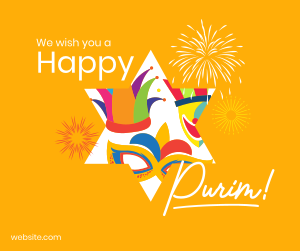 Purim Festival Facebook post Image Preview