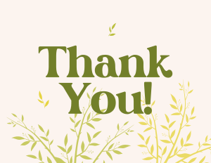 Nature Green Thank You Card Image Preview