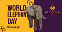Save Elephants Facebook Ad Design