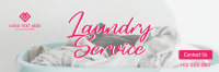 Dirt Free Laundry Service Twitter Header Design