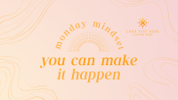 Monday Mindset Quote Facebook Event Cover Design