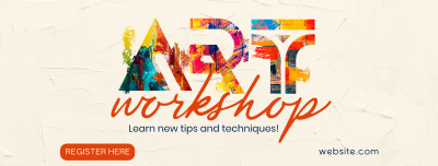 Exciting Art Workshop Facebook cover Image Preview