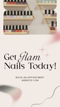 Salon Glam Nails TikTok video Image Preview