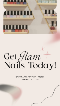 Salon Glam Nails TikTok Video Image Preview