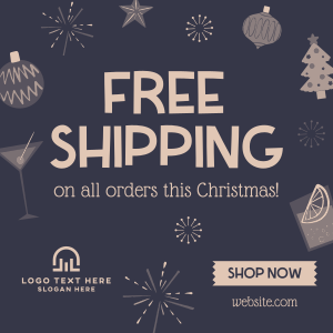 Handdrawn Christmas Promo Instagram post Image Preview