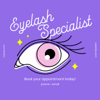 Eyelash Specialist Instagram Post Design