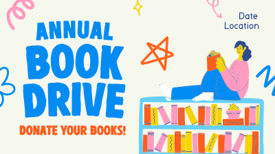 Donate A Book Facebook event cover Image Preview