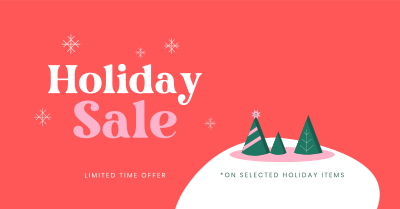 Holiday Countdown Sale Facebook ad Image Preview