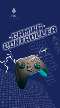 Sleek Gaming Controller Facebook story Image Preview