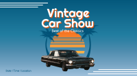 Vintage Car Show Facebook event cover Image Preview