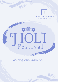 Brush Holi Festival Flyer Image Preview