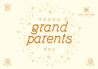 Grandparents Day Greetings Postcard Design