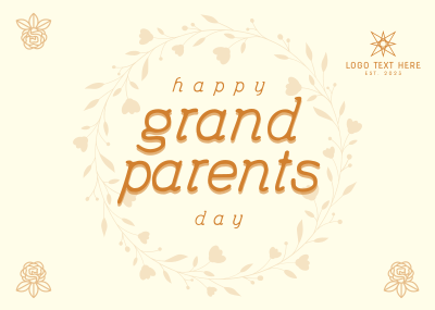 Grandparents Day Greetings Postcard Image Preview