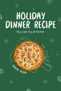 Holiday Pizza Special Pinterest Pin Image Preview