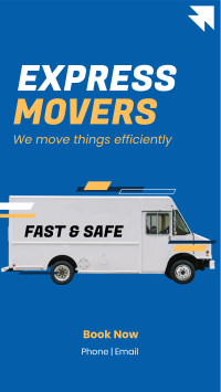 Express Movers Facebook Story Design