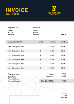 Handyman Tools Invoice Image Preview