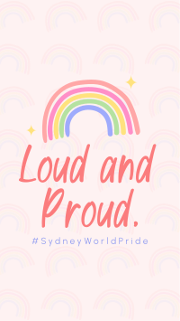 Pride Rainbow Facebook Story Design