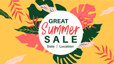 Great Summer Sale Facebook event cover Image Preview