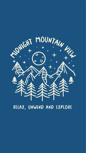 Midnight Mountain View Facebook story Image Preview