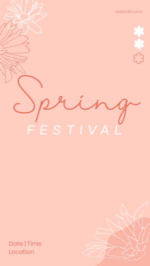 Spring Festival Facebook story