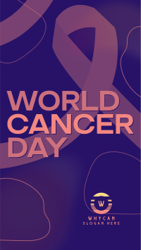 Gradient World Cancer Day Facebook Story Design