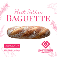 Best Selling Baguette Instagram post | BrandCrowd Instagram post Maker