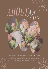 Flower Arranger About Me Poster Image Preview