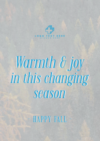 Autumn Season Quote Flyer Design