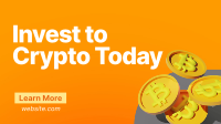 Invest to Crypto Facebook Event Cover Design